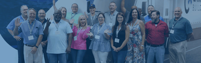 Customer service team supporting contractors